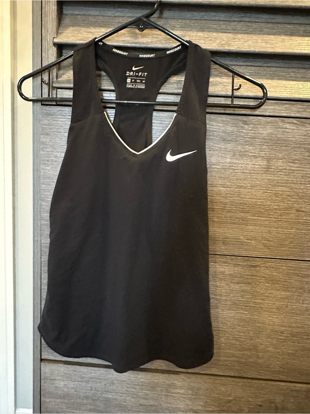 Nike Black Dri-FIT Women's Athletic Tank with White Swoosh